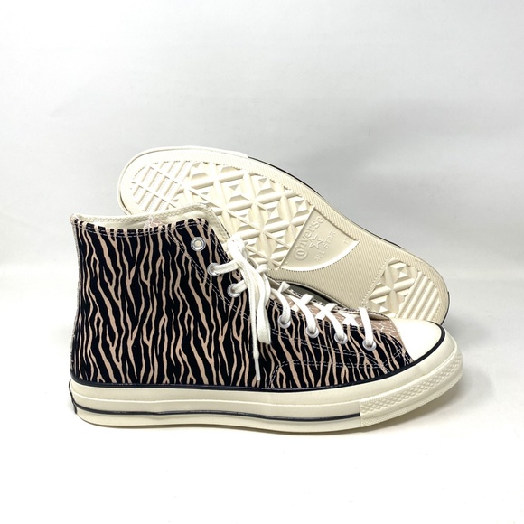 Converse All Star Chuck 70 High Top Animal Black Champagne Men’s Suede 167282C - Picture 3 of 9